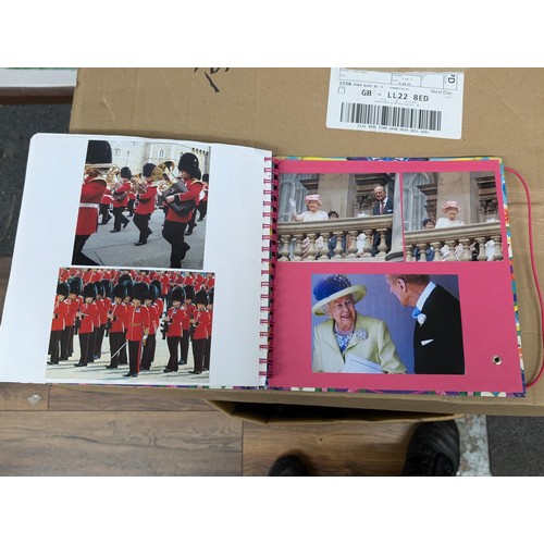 38 - Large photograph album full of developed photographs of most of the Royal family over a number of ye... 