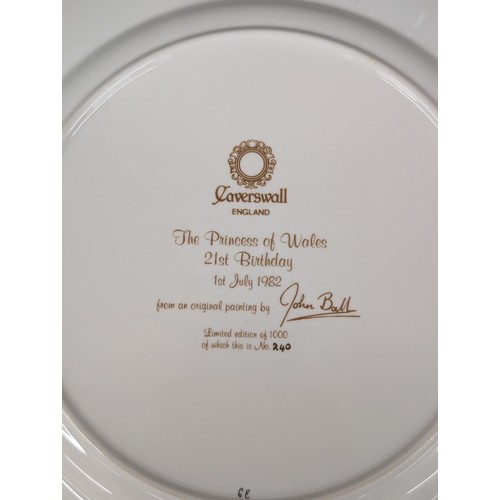 111 - 4 x Diana collectors plates including 3 x limited edition - largest approximately 10.75