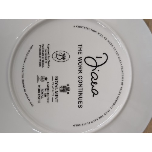 111 - 4 x Diana collectors plates including 3 x limited edition - largest approximately 10.75