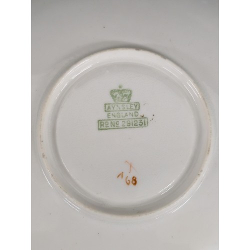 181 - 1897 Queen Victoria diamond jubilee enamelled beaker and non-matching Aynsley saucer