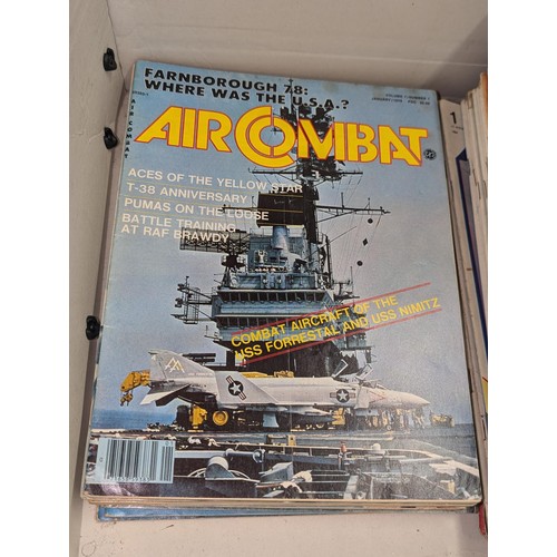 144 - Large amount of 1970/80's assorted aircraft magazines including some foreign