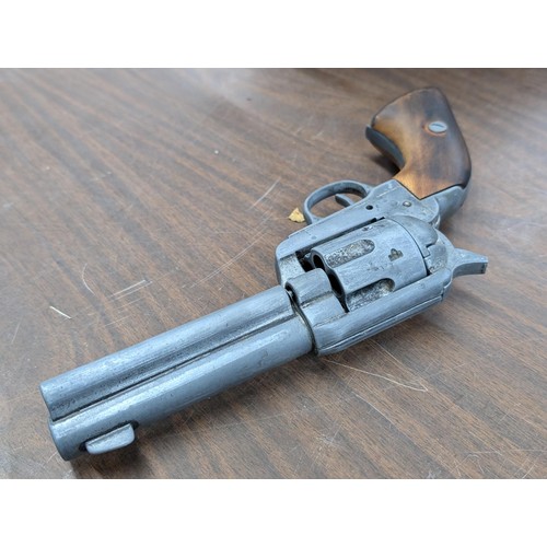 365 - Vintage replica BKA 98 Colt 45 'Peacemaker' revolver, movie prop/re-enactment piece. Cast zinc and n... 