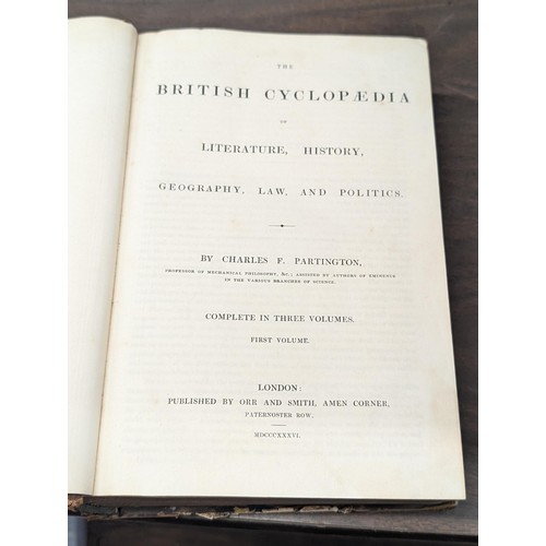 23 - 1836 First volume British Cyclopaedia of Literature,History,Geagraphy,Law and Politics by Charles Pa... 