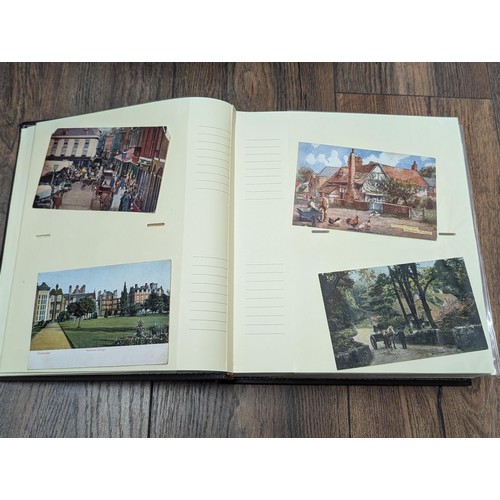 14 - Album of vintage postcards, all pictured