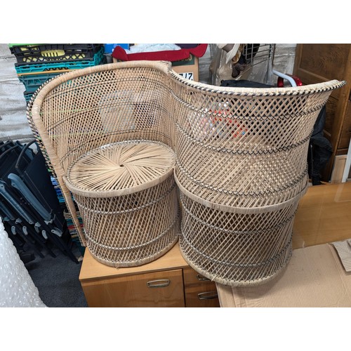 329 - Rare wicker rattan 