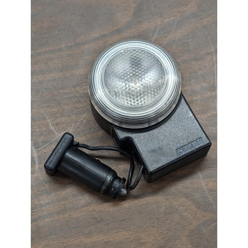 76 - Rare vintage Fiat 12volt torch light with cable winder