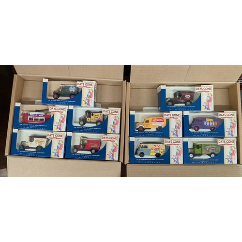 163 - Collection of 10 x boxed and mint LLedo Days Gone By Advertising vehicles in original packaging boxe... 