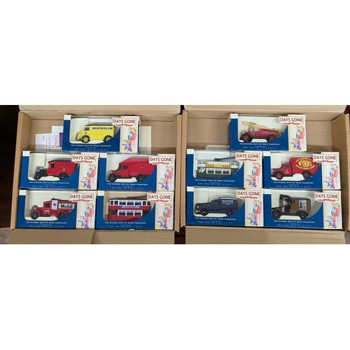 195 - Collection of 10 x boxed and mint LLedo Days Gone By Advertising vehicles in original packaging boxe... 