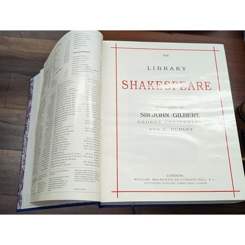 128 - Mint large Limited Edition 2219/7000 complete works of Shakespeare Facsimile library edition by Midp... 