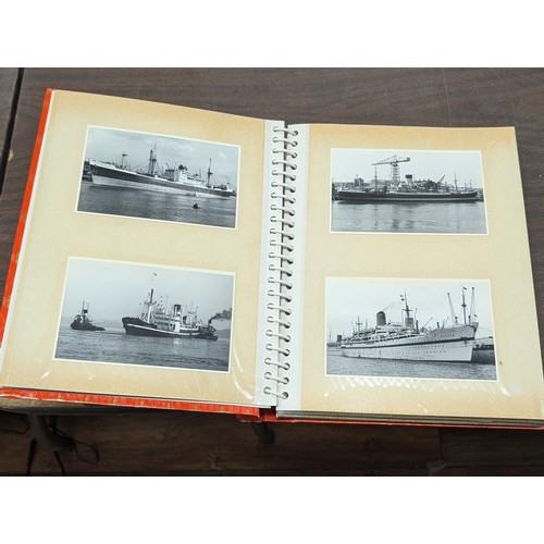 117 - Album of assorted Nautical/Ship post cards and photographs