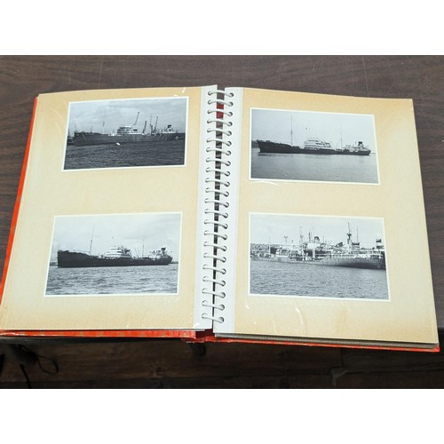 117 - Album of assorted Nautical/Ship post cards and photographs