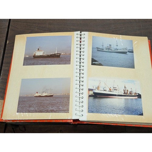 117 - Album of assorted Nautical/Ship post cards and photographs