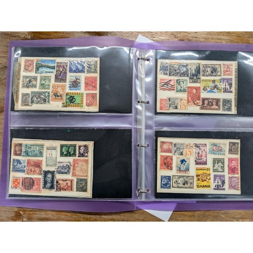 58 - Over 300 vintage postage stamps including from UK, Europe, Africa and Americas - all proceeds from t... 