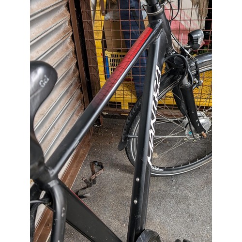 246 - Mantra E-bike with charger - spec: front suspension, Shimano alpine gears, axa lights, kickstand. Wo... 