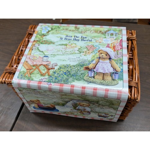 77 - As new Cherished teddies club 2003 basket and figure