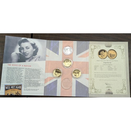 127 - Dame Vera Lynn set of coins with COAS