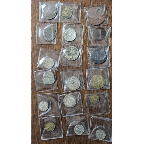 314 - Bundle of mixed, mostly International silver and copper coinage plus 2 old market tokens - all indiv... 