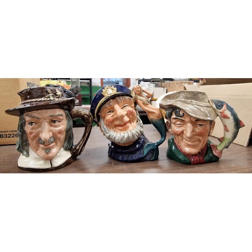 108 - Trio of Royal Doulton Toby jugs being 