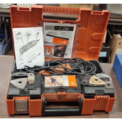 341 - Fein FMM 250Q multimaster in plastic hard case with instructions