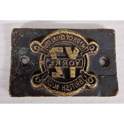 131 - Victorian bronze print block