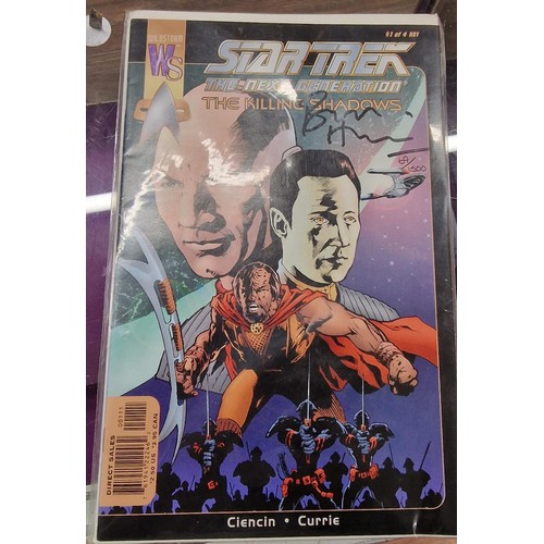 95 - Star Trek The Next Generation- The Killing Shadows comic book with COA signed by Bryan Hitch