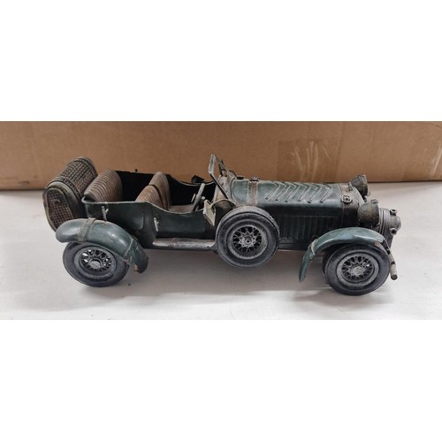 51 - Tin plate racing car approx 11.25