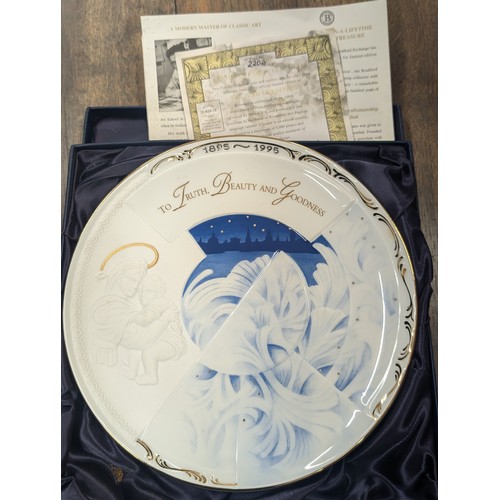 266 - Limited edition Bradford Exchange religious collectors plates being The last supper, 1895-1995 jubil... 