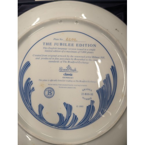 266 - Limited edition Bradford Exchange religious collectors plates being The last supper, 1895-1995 jubil... 