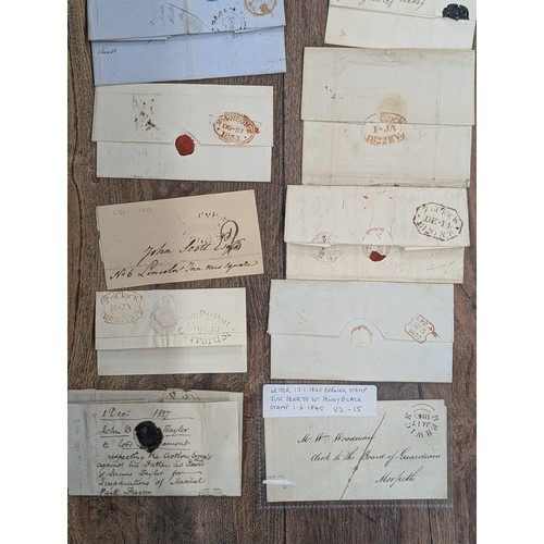 Nice collection of 18 x assorted postal history letters and envelopes ...