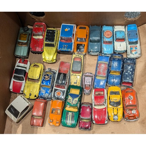 184 - Vintage Corgi bundle of 26 x assorted play worn die cast vehicles in varying conditions