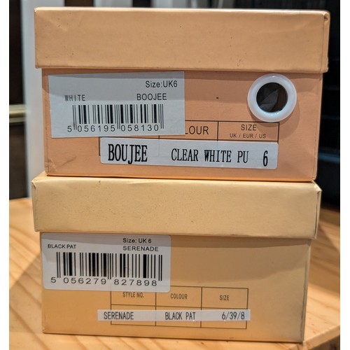218 - 2 x new/unworn pairs of ladies fashion shoes by Public Desire both size 6
