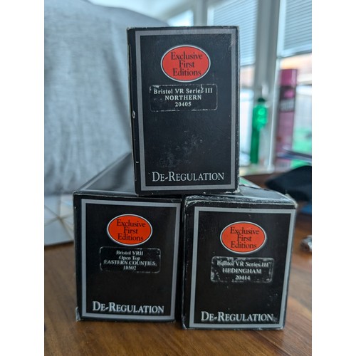 216 - 3 x boxed EFE (exclusive first editions) 1/76 die cast double decker buses