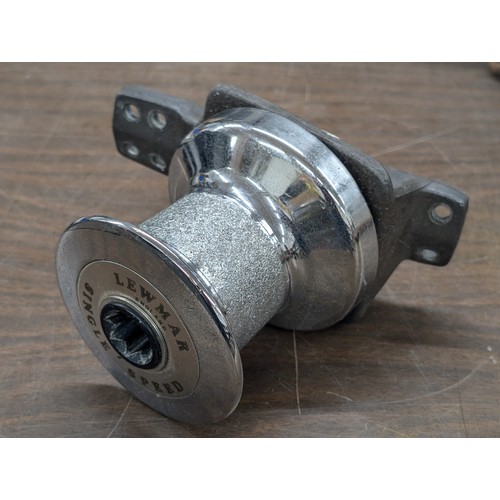 191 - Lewmar 7 single speed chrome boat winch