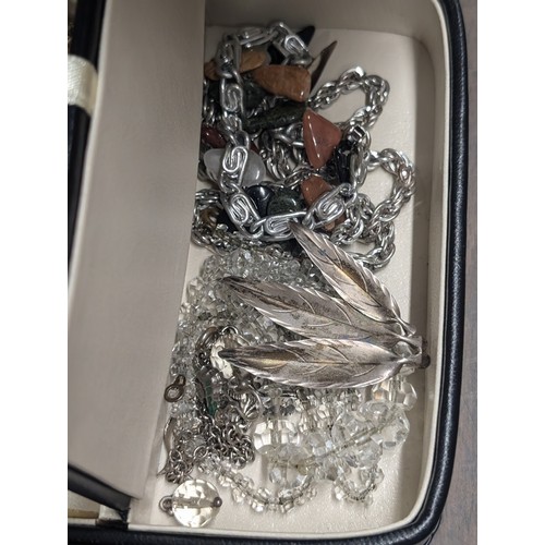 203 - New black Juliana jewellery box and contents