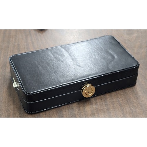 203 - New black Juliana jewellery box and contents