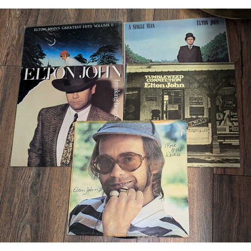 223 - 5 x Elton John vinyls albums - Rock of the westies, good but no inner sleeve, others good/very good