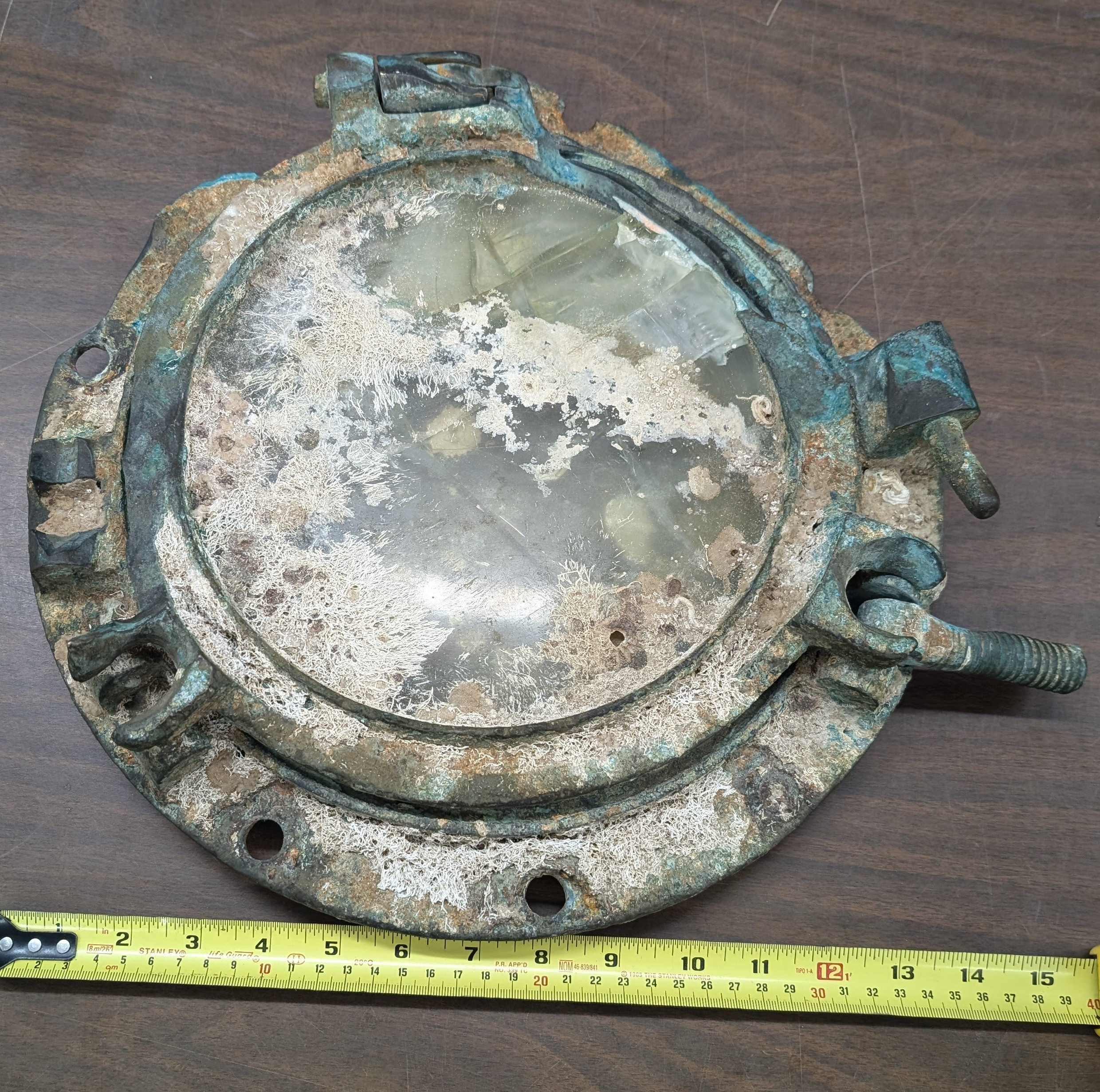 Antique Maritime Shipwreck Salvaged Copper Alloy Porthole or Scuttle ...