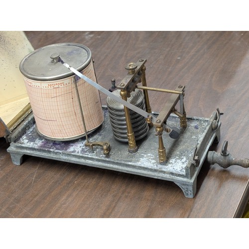 Early 20th Century John Davis Son Derby Ltd Kriegsmarine Barograph