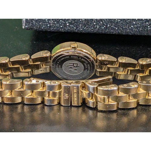 199 - Raymond Weil Allegro 5817 Ladies' 18 Carat Gold Plated & Crystal Wristwatch - Currently not working