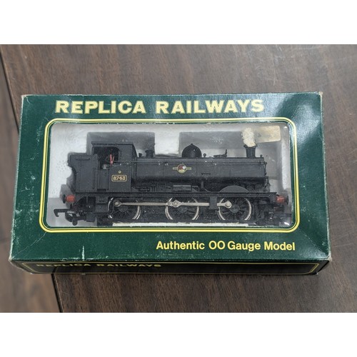 59 - Boxed Replica Railways OO Gauge Class 57xx Pannier Tank Locomotive, No. 11002, BR Black '8743'