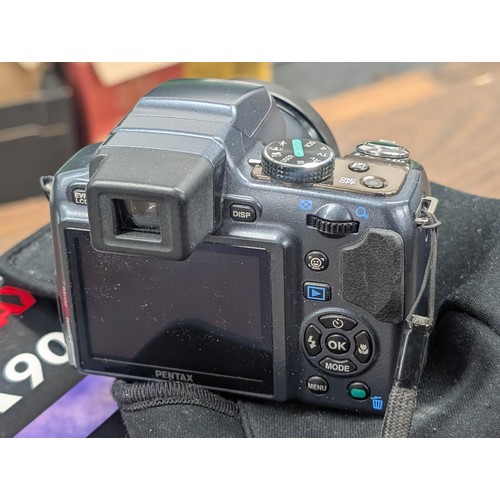 52 - Pentax X90 Digital Bridge Camera with Original Box and Accessories