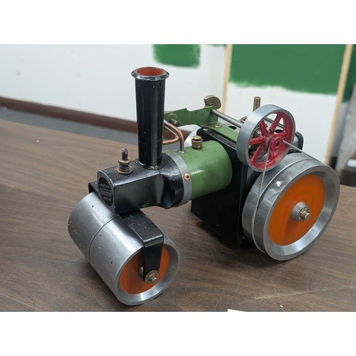 46 - Mamod Live Steam Road Roller As Found and Collection of Associated Parts