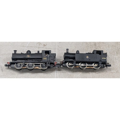 18 - A Pair of Graham Farish N Gauge BR Black 0-6-0 Pannier Tank Locomotives