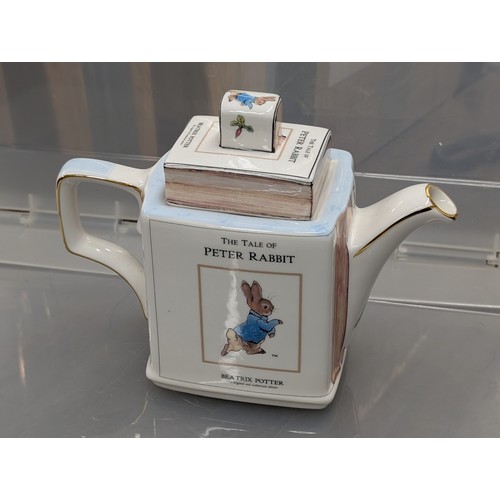 James Sadler Beatrix Potter Peter Rabbit Book Teapot 2004