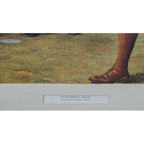 13 - Trio of Golfing Items Including Framed Prints after William E. Pimm and Clement Flower Plus 8.75