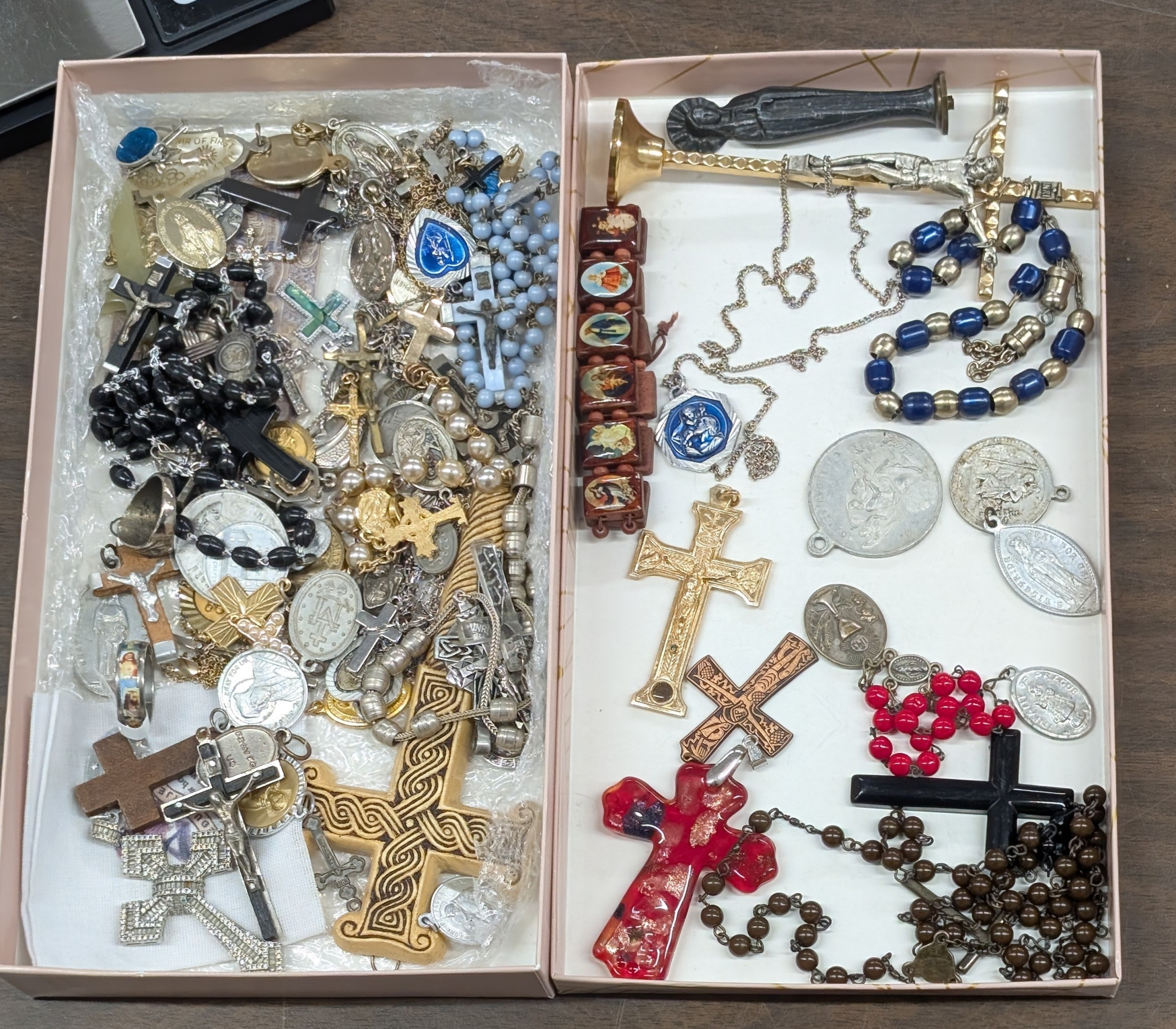 Large Collection of Vintage Catholic Religious Devotional Items and ...