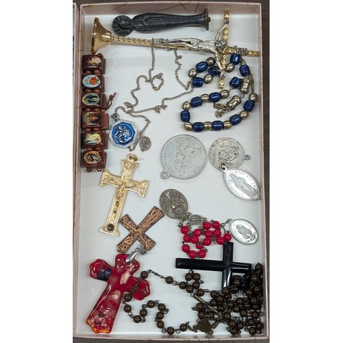 Large Collection of Vintage Catholic Religious Devotional Items and ...
