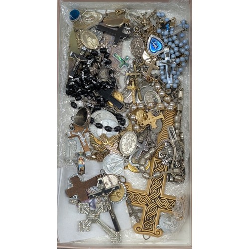 Large Collection of Vintage Catholic Religious Devotional Items and ...
