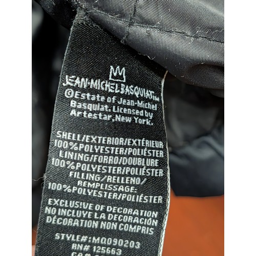 70 - Members Only x Jean-Michel Basquiat Banana Print Midweight Hooded Jacket, Size XL