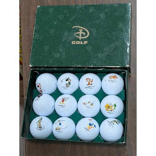 88 - Set of 12 Walt Disney World Character Golf Balls in Original Presentation Box